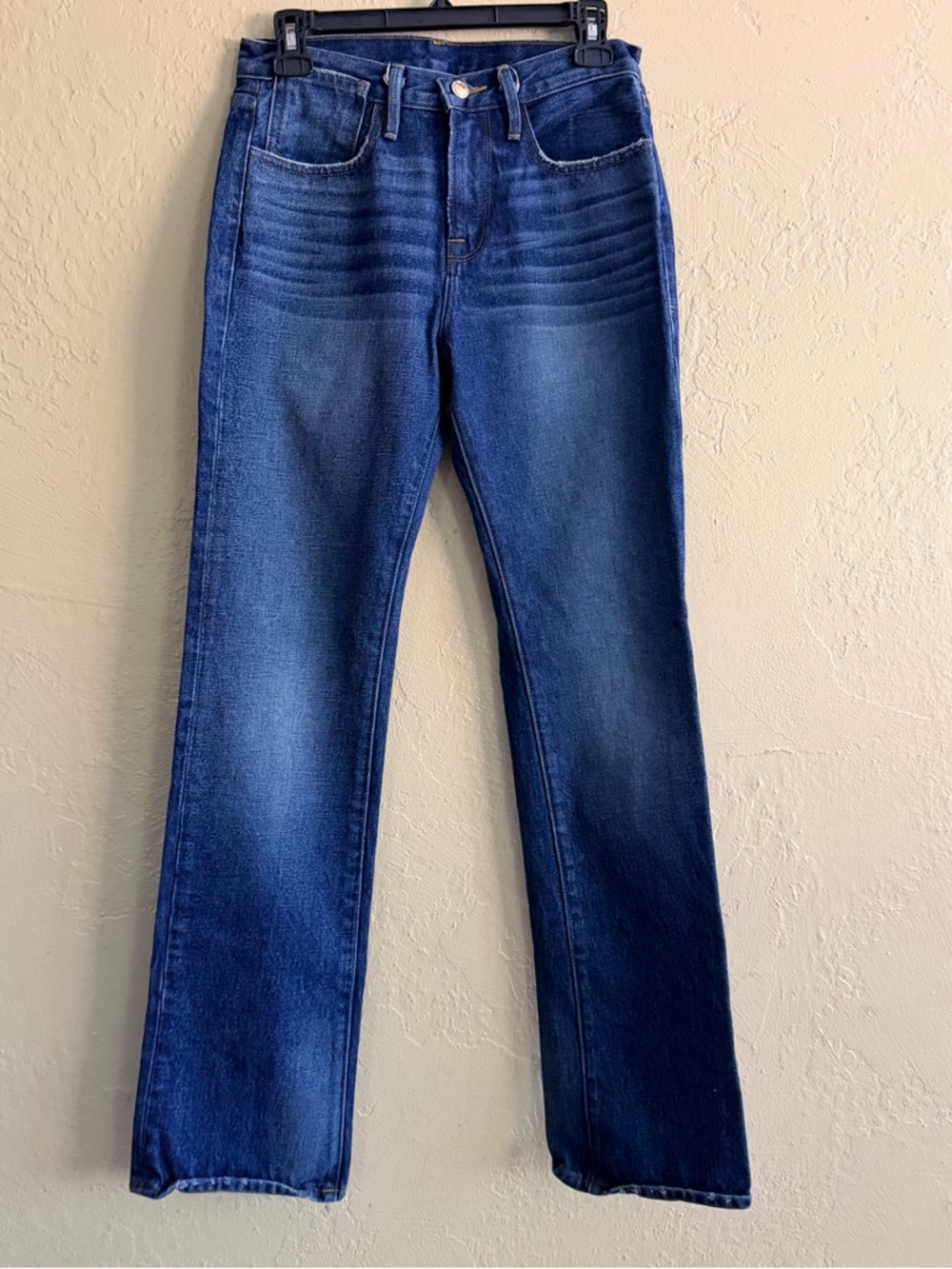 Frame Denim Women's Straight-Leg Jeans in Deep Indigo